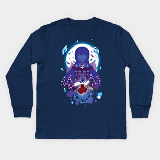 Rika Furude Negative Space Kids Long Sleeve T-Shirt